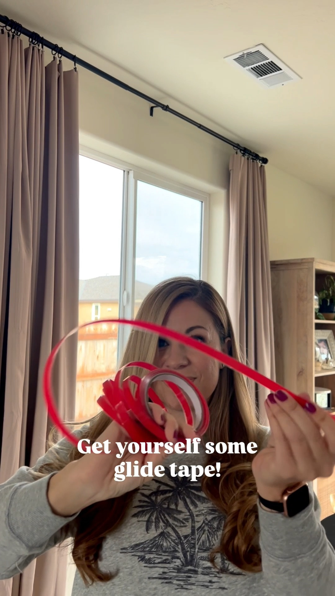 Best find ever! Curtain rod tape helps draw your curtains open effortlessly. 

#LTKHome #LTKstorytime #LTKdayinmylife