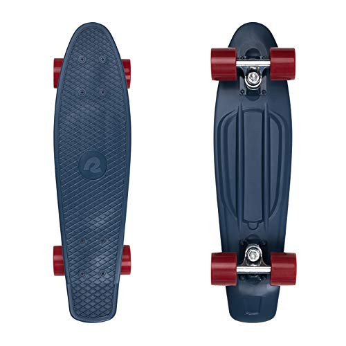 Retrospec Quip Mini Cruiser Skateboard 22.5" and 27" Classic Retro Plastic Cruiser Complete Skateboard with ABEC 7 Bearings and PU Wheels Compact Board with Grippy, Molded Waffle Deck | Amazon (US)