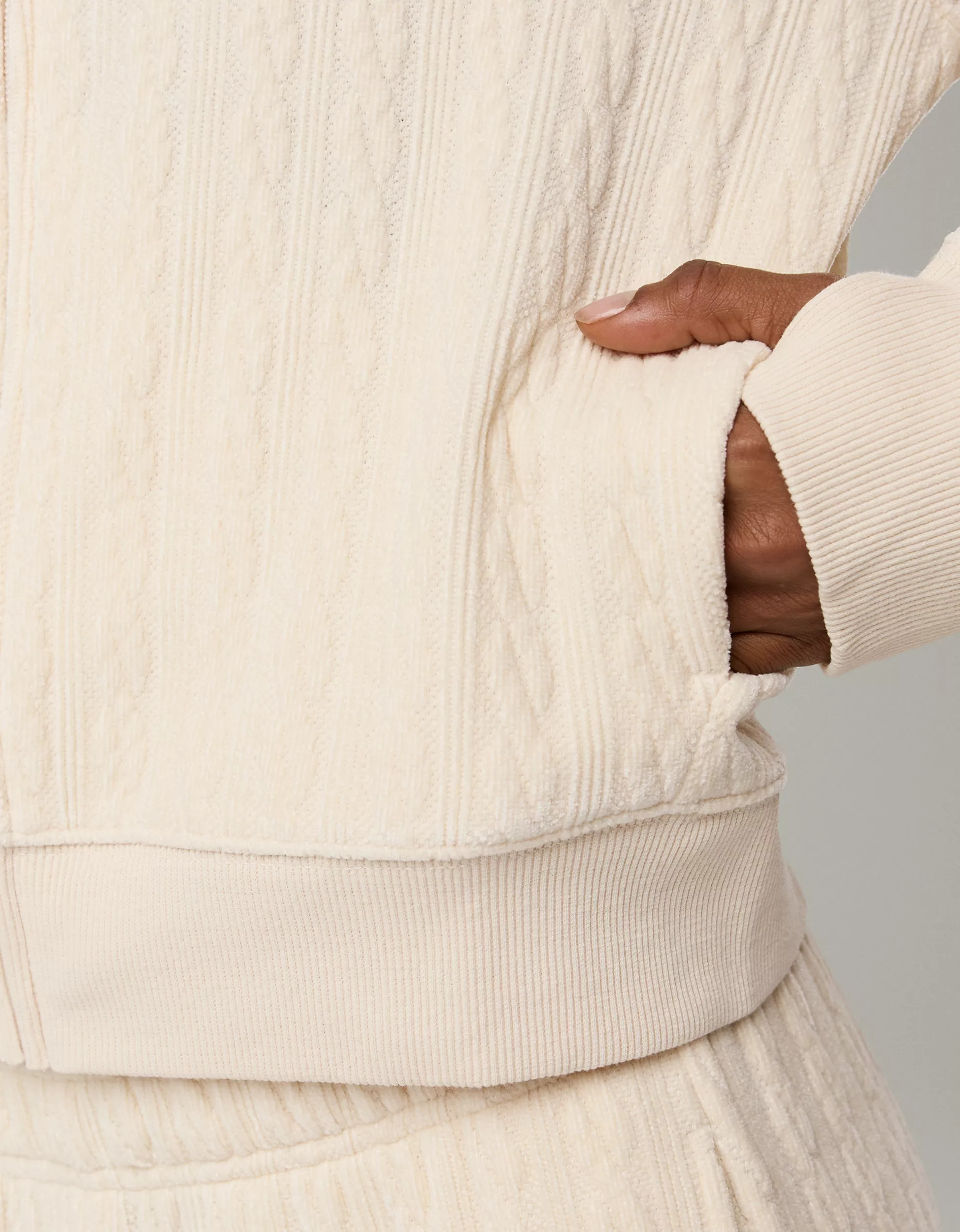 OFFLINE By Aerie Cable Lounge Full Zip | Aerie