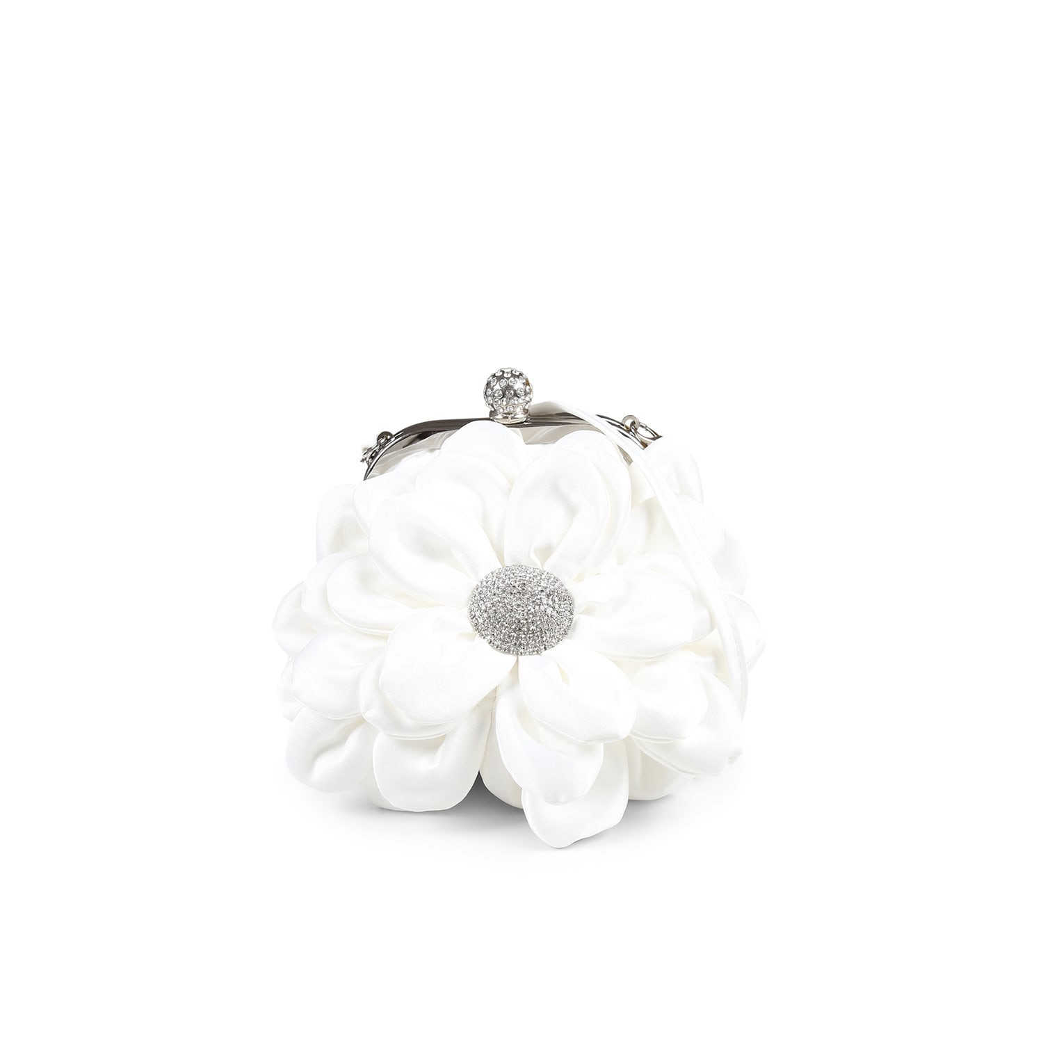 Monnalisa White Bag For Girl With Rhinestones | Italist.com US