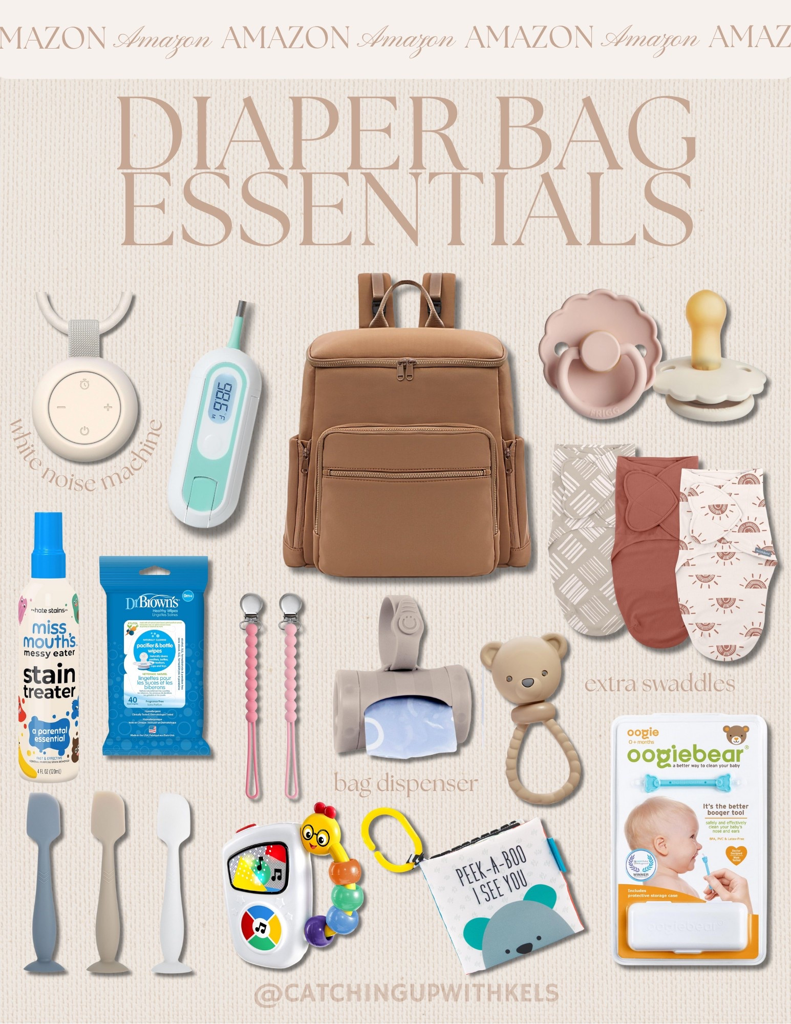 Let’s talk diaper bag must-haves 👜✨ These are the ride-or-die items I never leave the house without—from mess-fighting stain spray to boogie tools, extra swaddles, toys, and the cutest bag dispenser!

#LTKItBag #LTKBaby #LTKBump