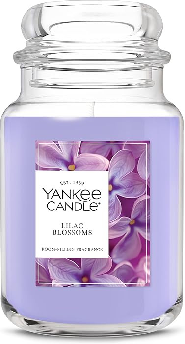 Yankee Candle Lilac Blossoms, Scented Candle, 22oz Large Jar with up to 150 Hour Burn Time, Gifta... | Amazon (US)