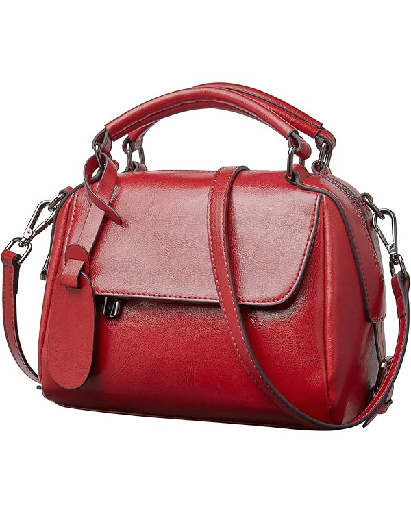 FOXLOVER Small Leather Crossbody Bags for Women Lady Shoulder Bag Top Handle Mini Handbag and Pur... | Amazon (US)