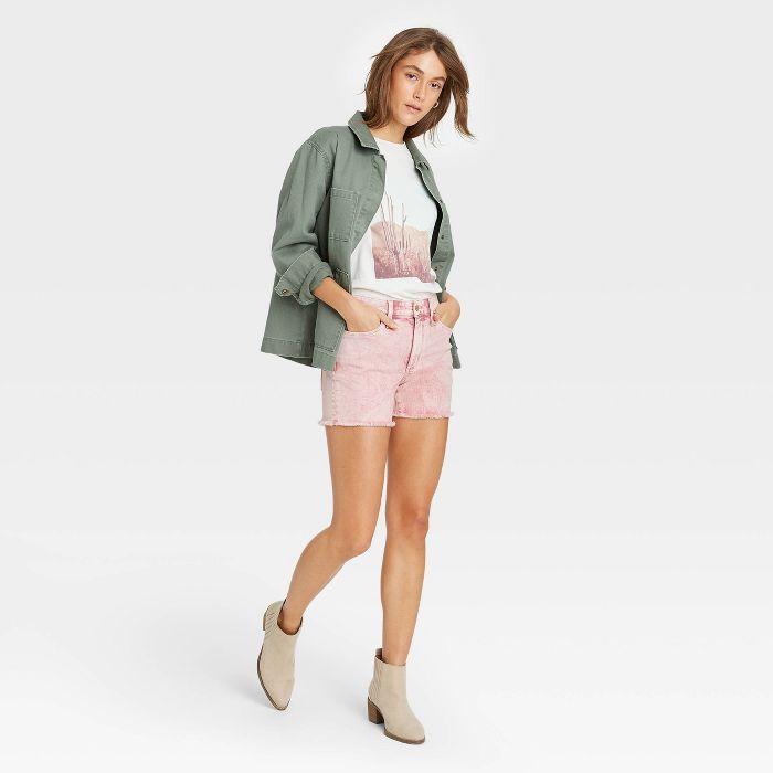 Women's High-Rise Slim Fit Jean Shorts - Universal Thread™ | Target