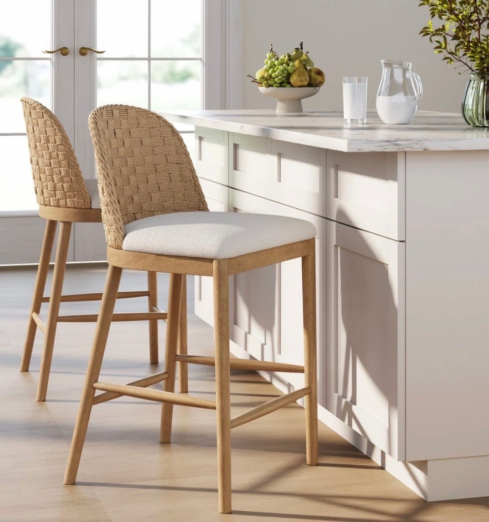 found the prettiest coastal barstools for our new place!

#LTKHome