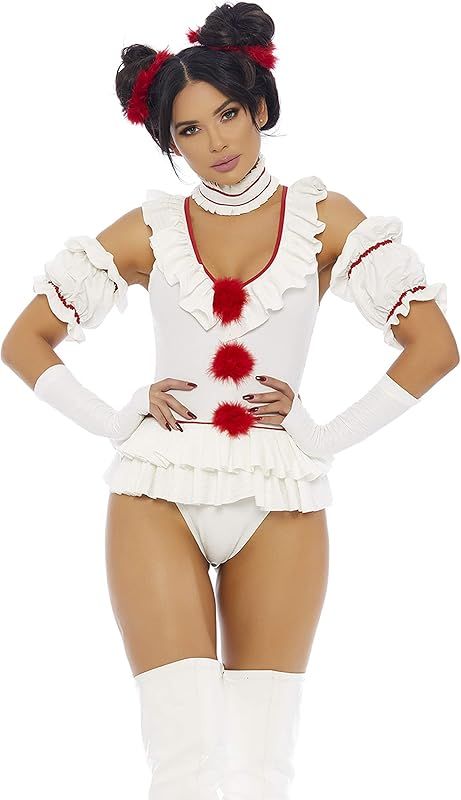 Forplay womens Let's Play a Game Sexy Movie Clown Character Costume | Amazon (US)