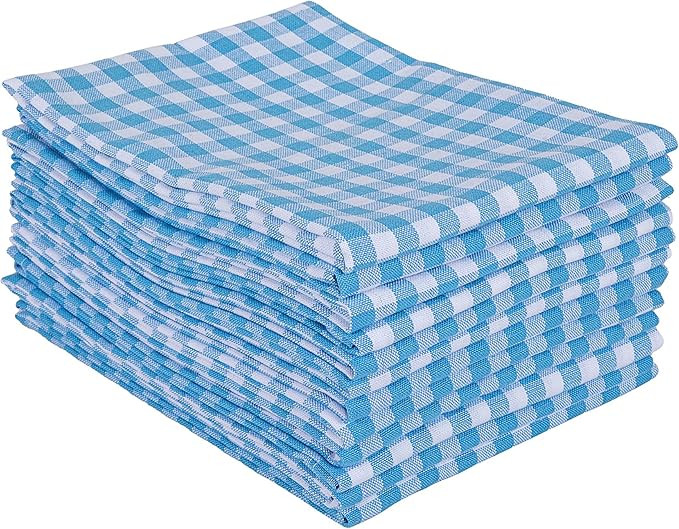 DG Collections Kitchen Dish Towels, 100% Natural Cotton, Set of 12 (18 x 28 Inches), Multi-Purpos... | Amazon (US)