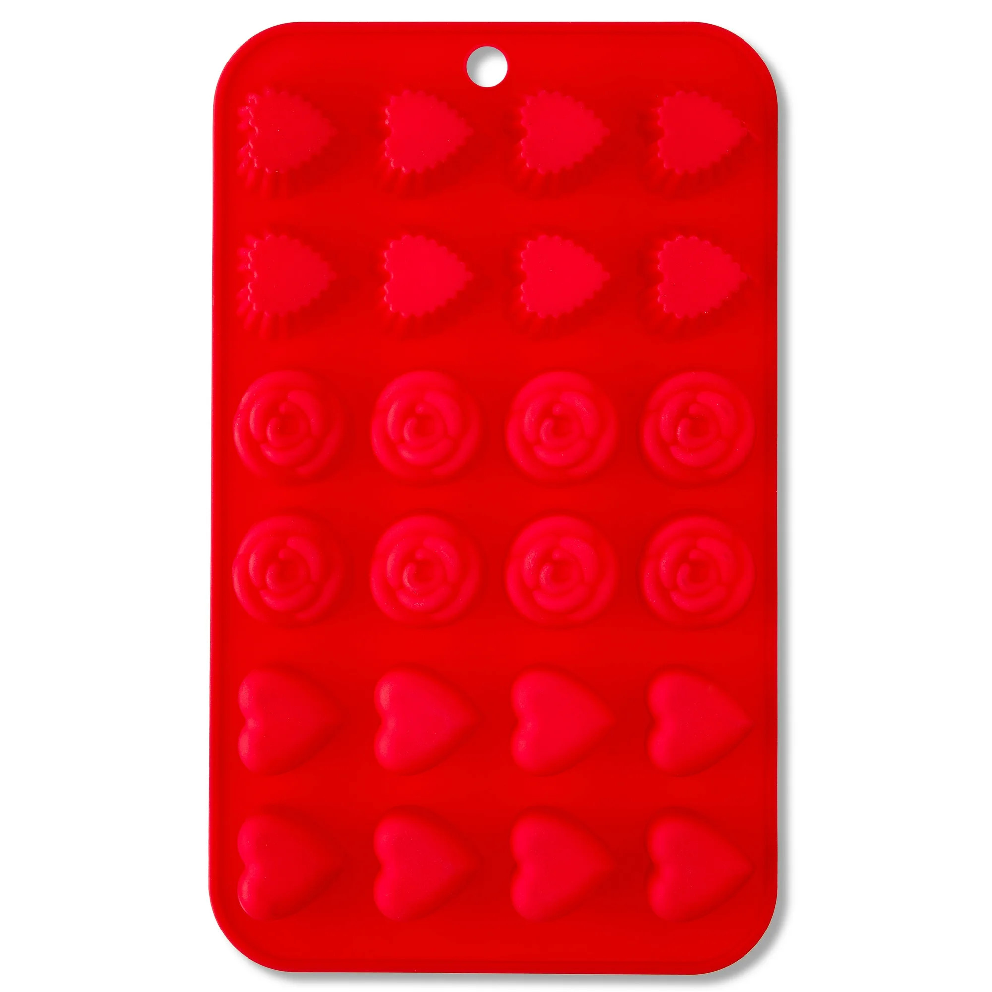 Roses and Hearts Silicone Mold, Red, Valentine's Day by Way To Celebrate | Walmart (US)
