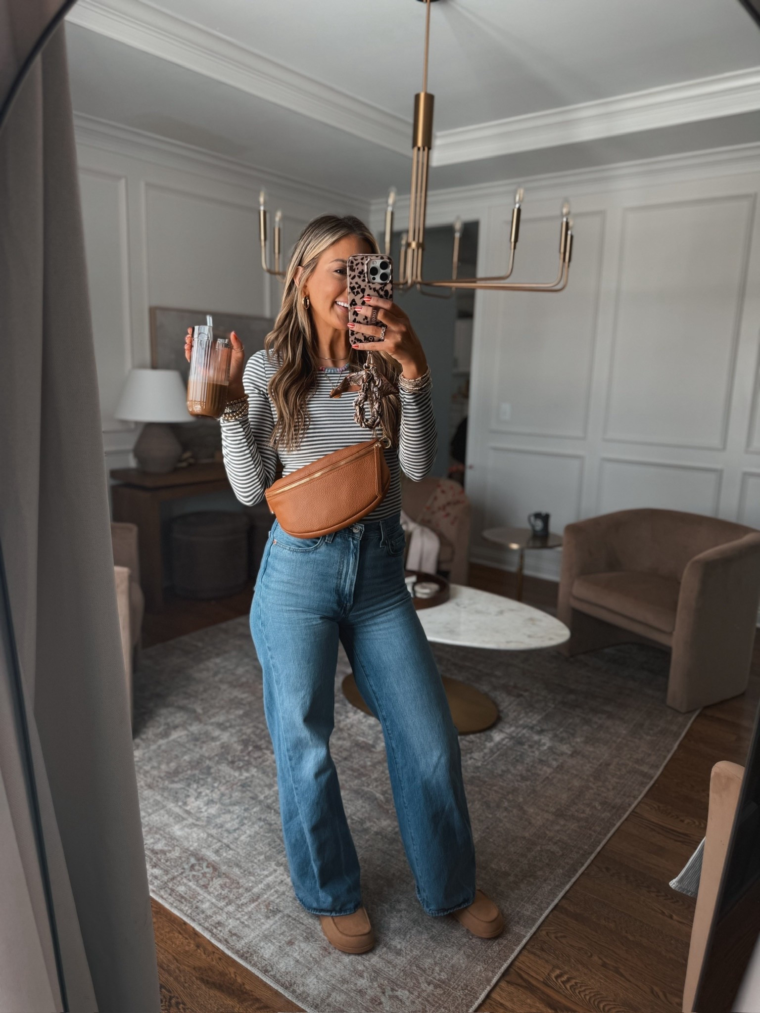 Casual outfit idea! My go to Levi’s jeans with this adorable striped long-sleeved tee. I am loving these slides and of course my favorite Quince crossbody bag! 

#LTKdayinmylife #LTKootd #LTKmomlife