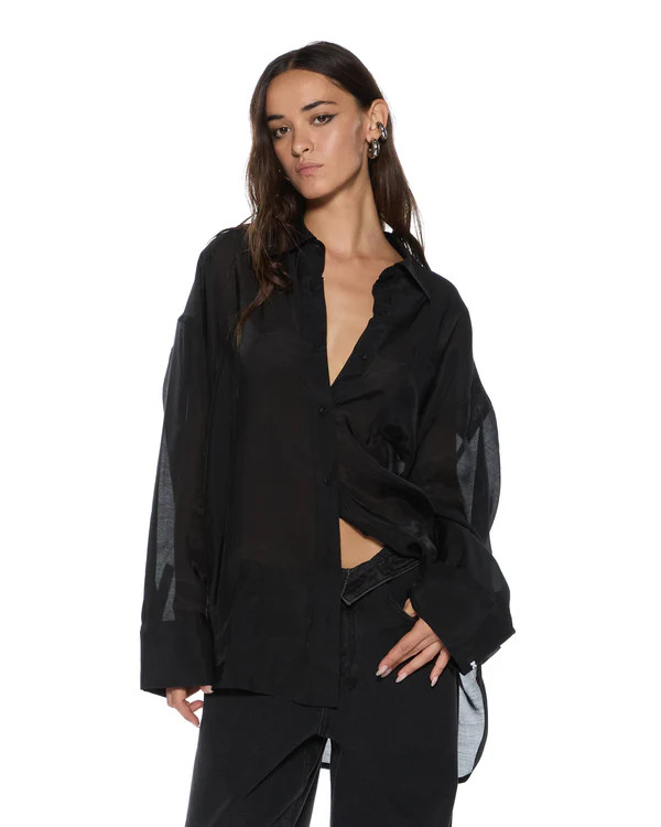 Womens Labels Astra Ls Shirt Black Shirts  | Ksubi ++ | Ksubi (US)