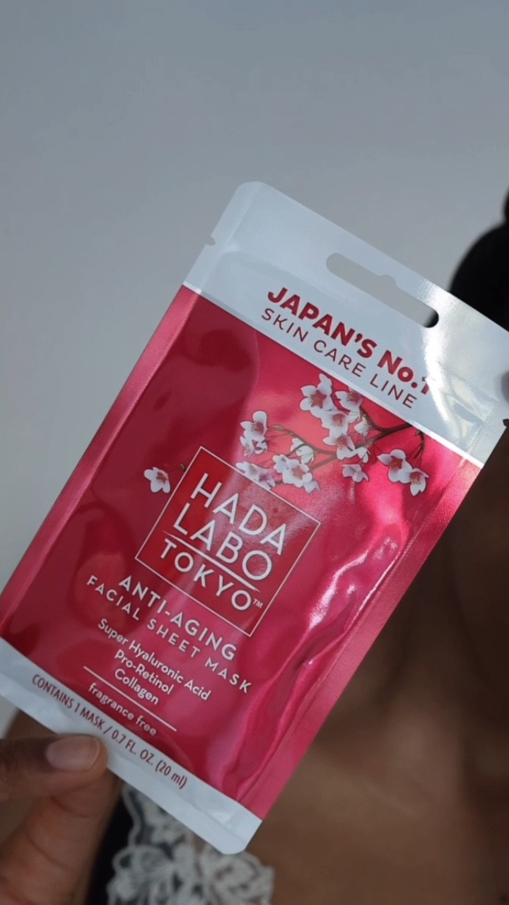Skincare night in ✨ This Hadalabo anti-aging sheet mask is packed with hyaluronic acid to deeply hydrate and leave skin looking plump, smooth, and refreshed. Perfect for a quick glow boost before bed or a big day 💧

#LTKeurope #LTKuk #LTKbeauty