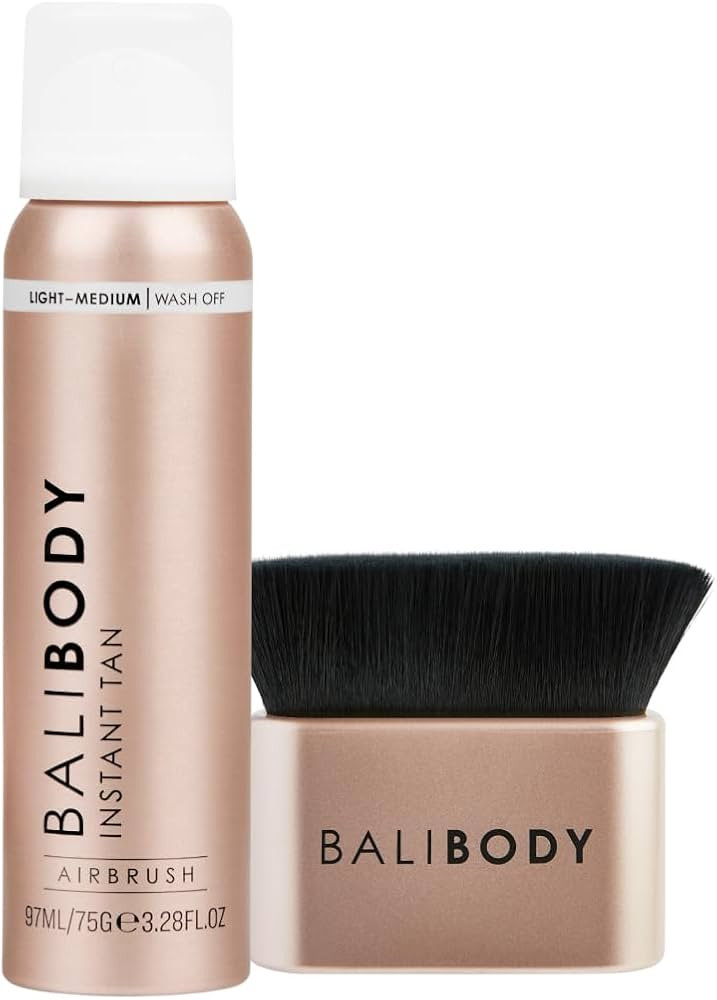 Bali Body Light to Medium Instant Tan + Brush Bundle | Skin Perfecting Aerated Spray, Flawless Ai... | Amazon (US)
