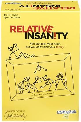 Relative Insanity -- Hilarious Party Game -- From Comedian Jeff Foxworthy -- Ages 14+ -- 4+ Playe... | Amazon (US)