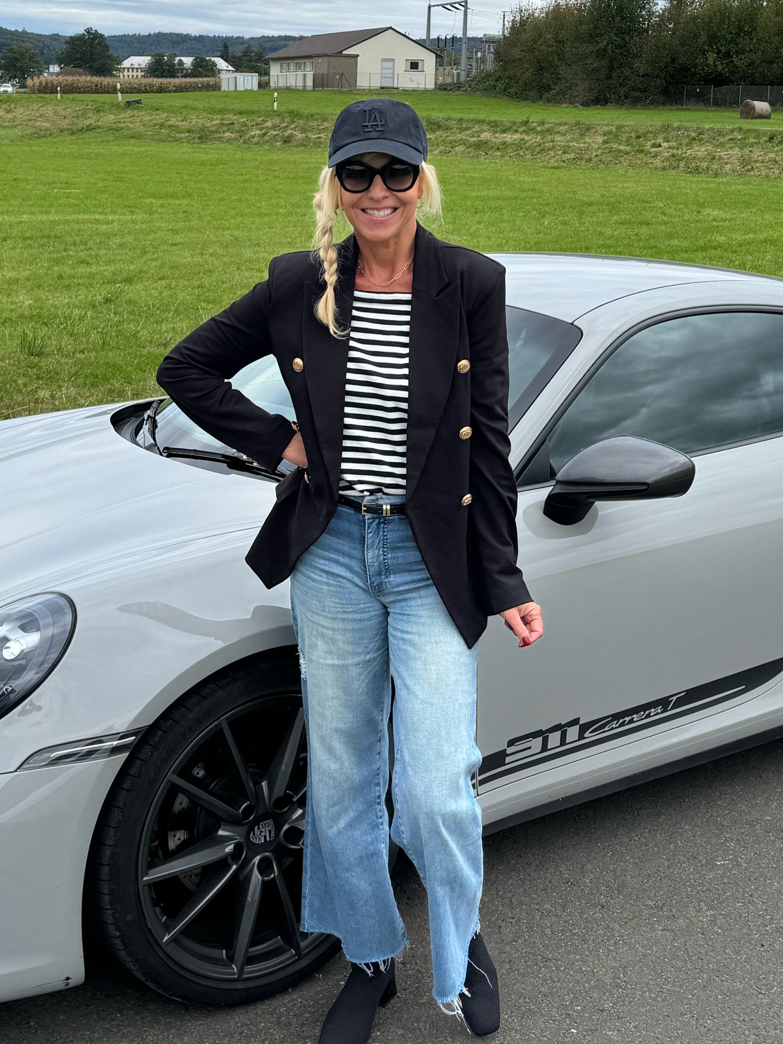 So chic! Blazer and stripes win! Fall outfit Travel in Europe outfitt

#LTKFindsUnder50 #LTKTravel #LTKStyleTip