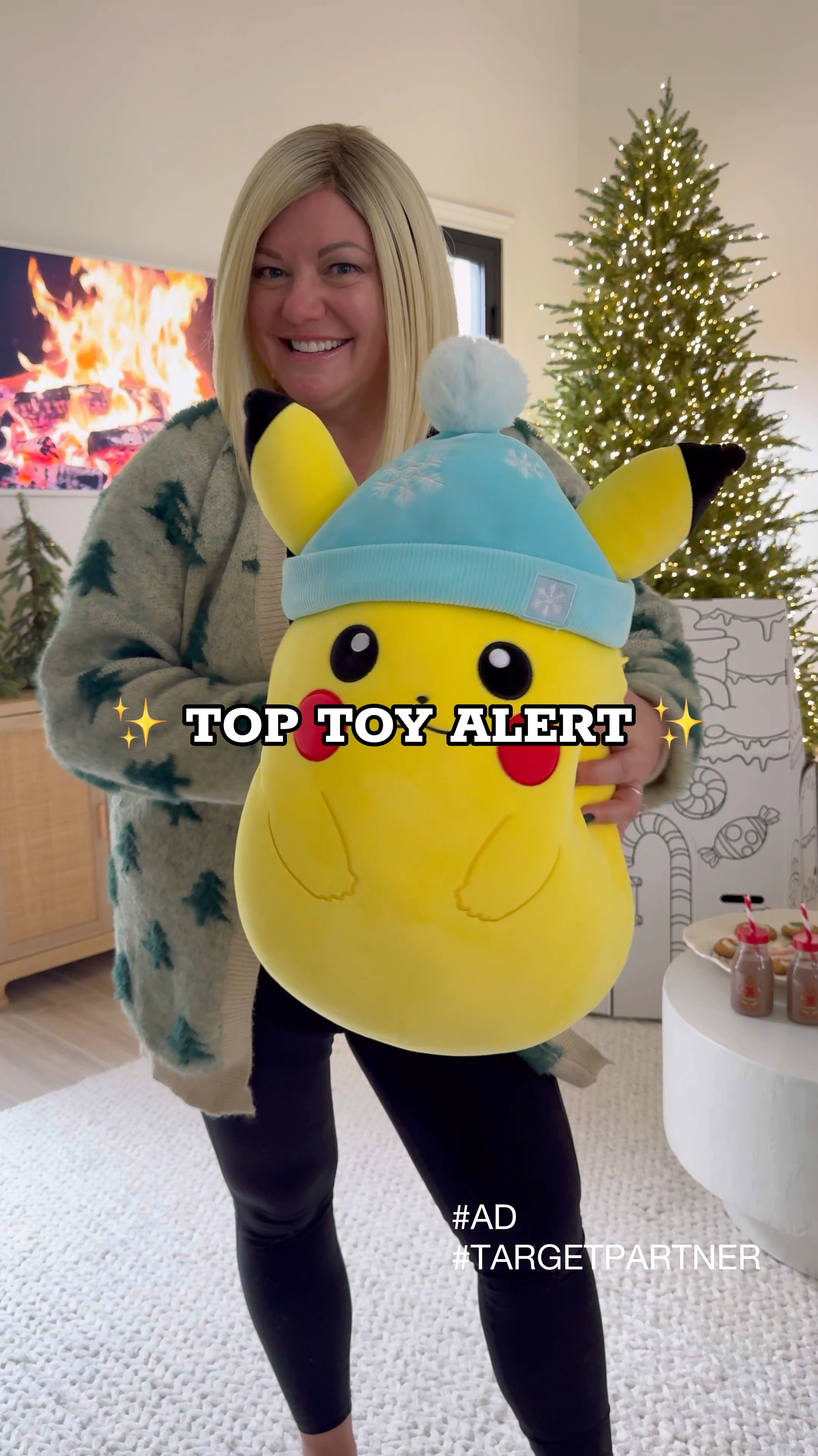 #ad If you or your kiddos love Pikachu you MUST grab this super cute, super squishy Holiday Pikachu Squishmallow @target 🎯 Perfect for snuggling while watching beloved Christmas movies and taking along on Christmas light looking.  He will quickly be a favorite gift 🎁 😍 

#TargetFinds #Toys #TargetPartner #Target 

#LTKGiftGuide #LTKKids #LTKHoliday