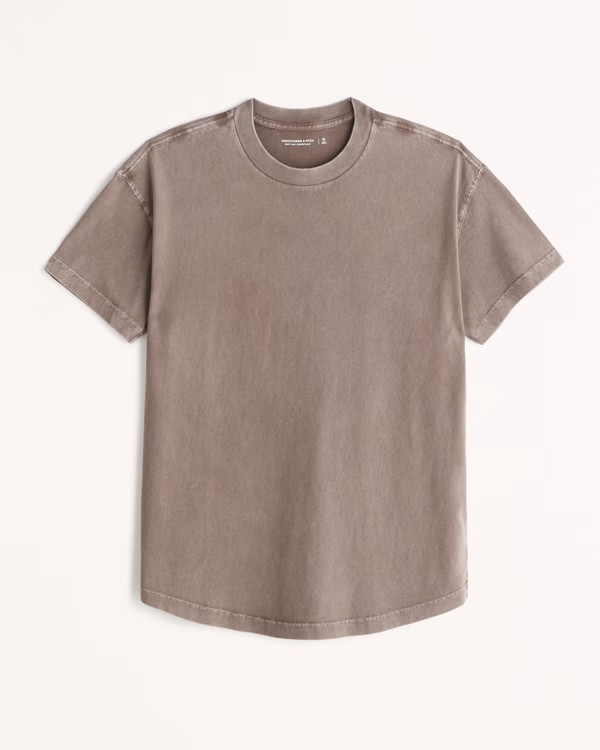 Essential Curved Hem Tee | Abercrombie & Fitch (US)