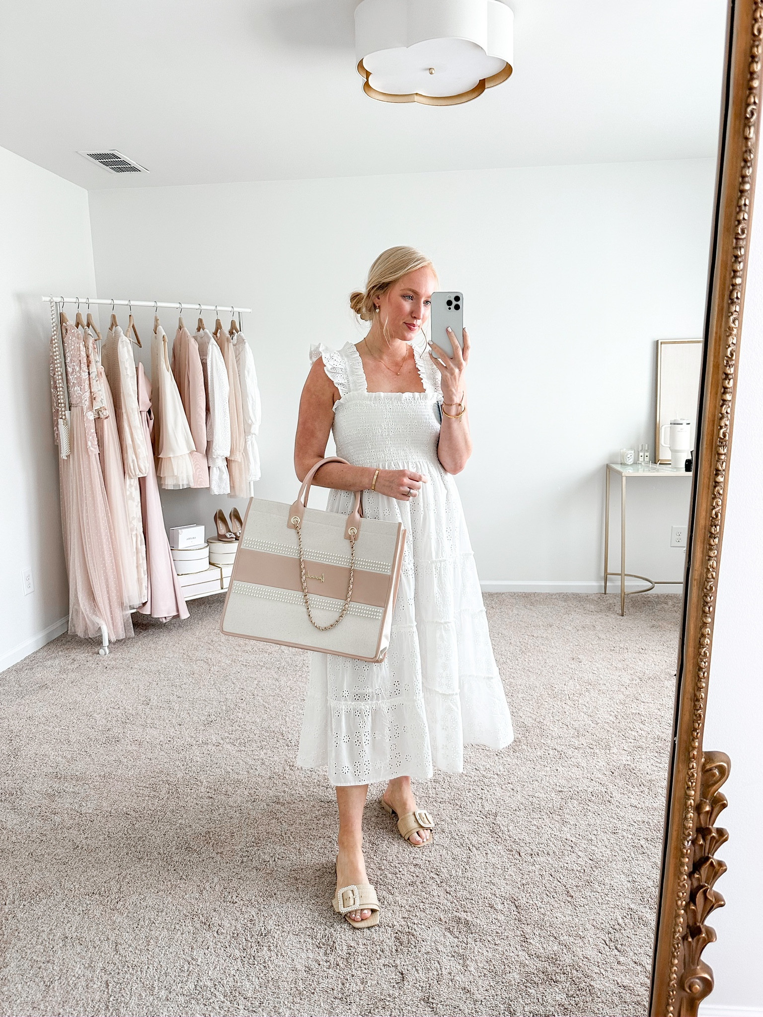 Gorgeous white tiered dress perfect for a summer baby shower. 

#LTKFind #LTKSeasonal #LTKstyletip