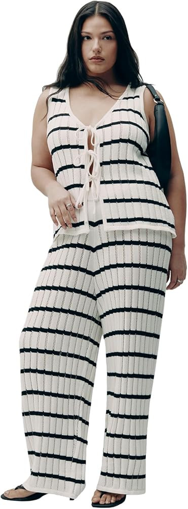 ELOQUII Women's Plus Size Sweater Pull On Pant | Amazon (US)