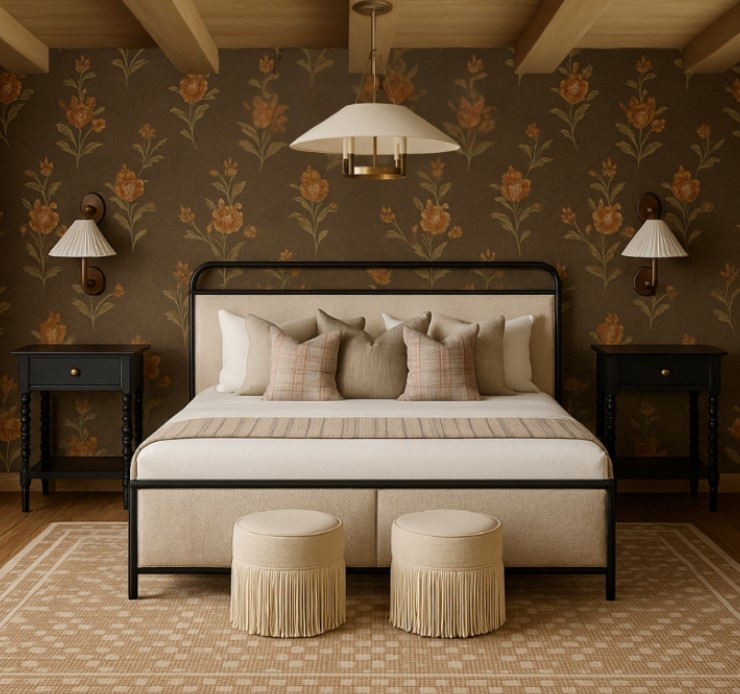 Bedroom design , eDesign, 3D visualization 