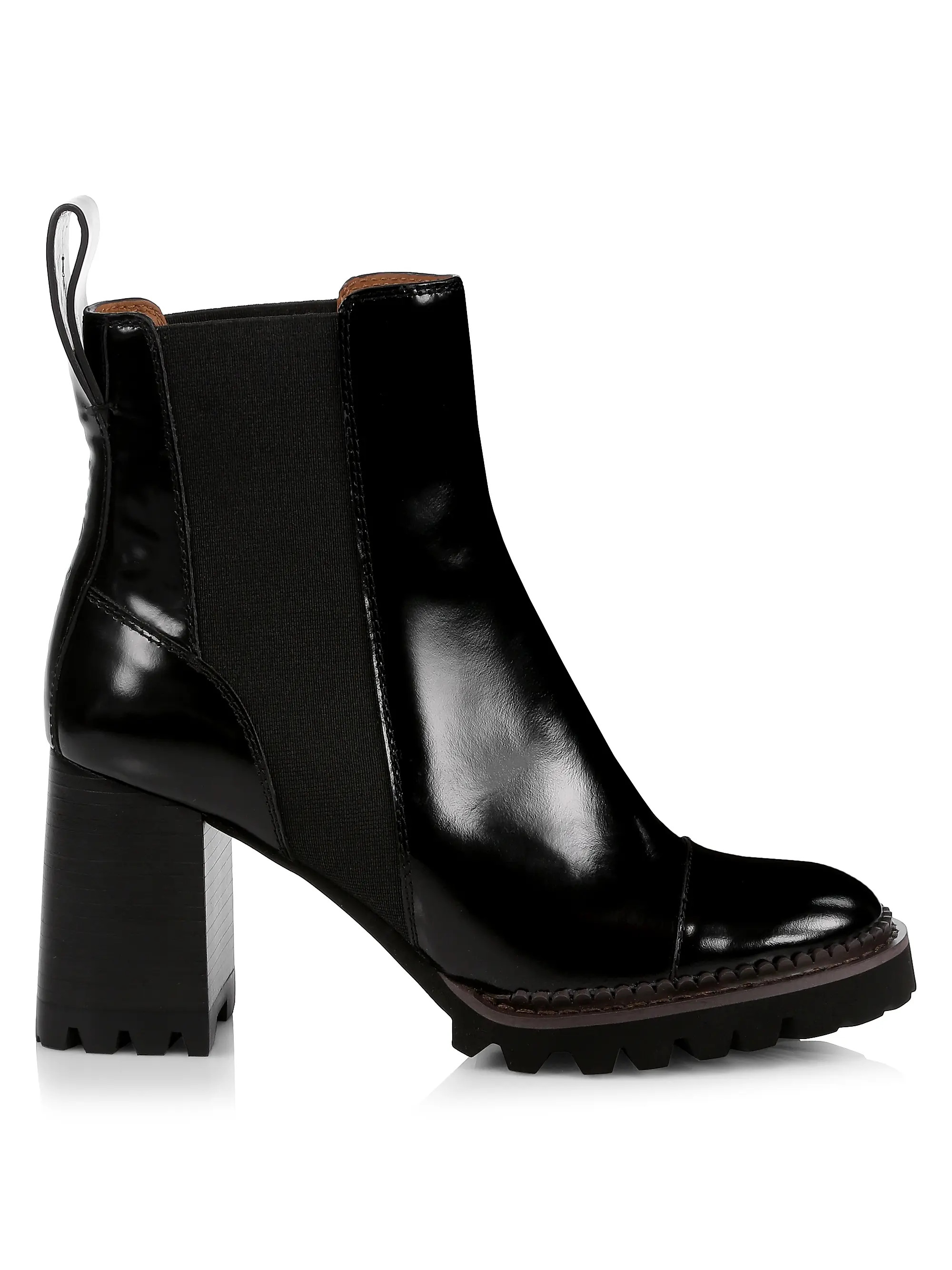 Mallory Lug-Sole Leather Chelsea Boots | Saks Fifth Avenue