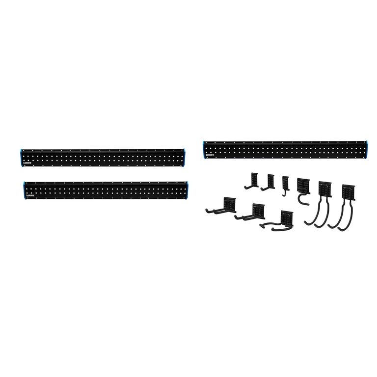 HART 18-Piece Garage Storage Rail Starter Kit, Gen 2 | Walmart (US)