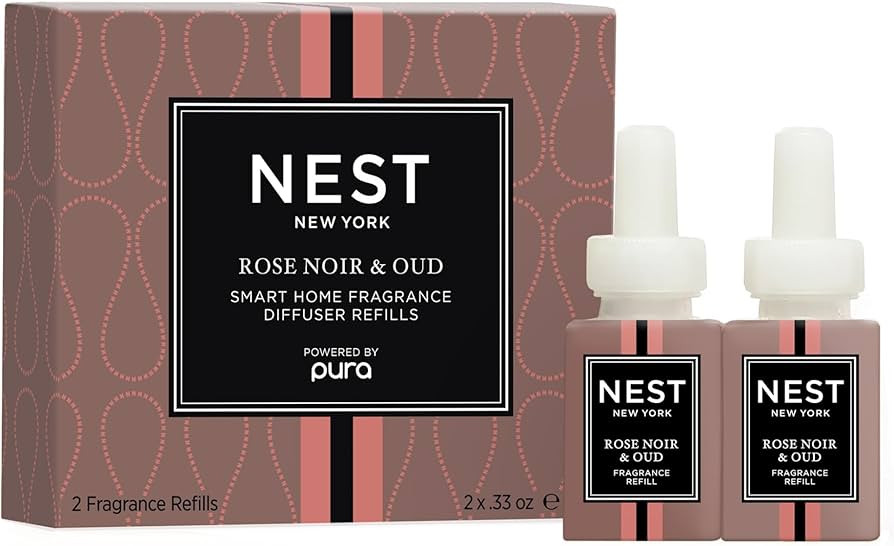 NEST New York Smart Home Fragrance Diffuser Refill Vials, Rose Noir & Oud - Set of 2 - Designed f... | Amazon (US)