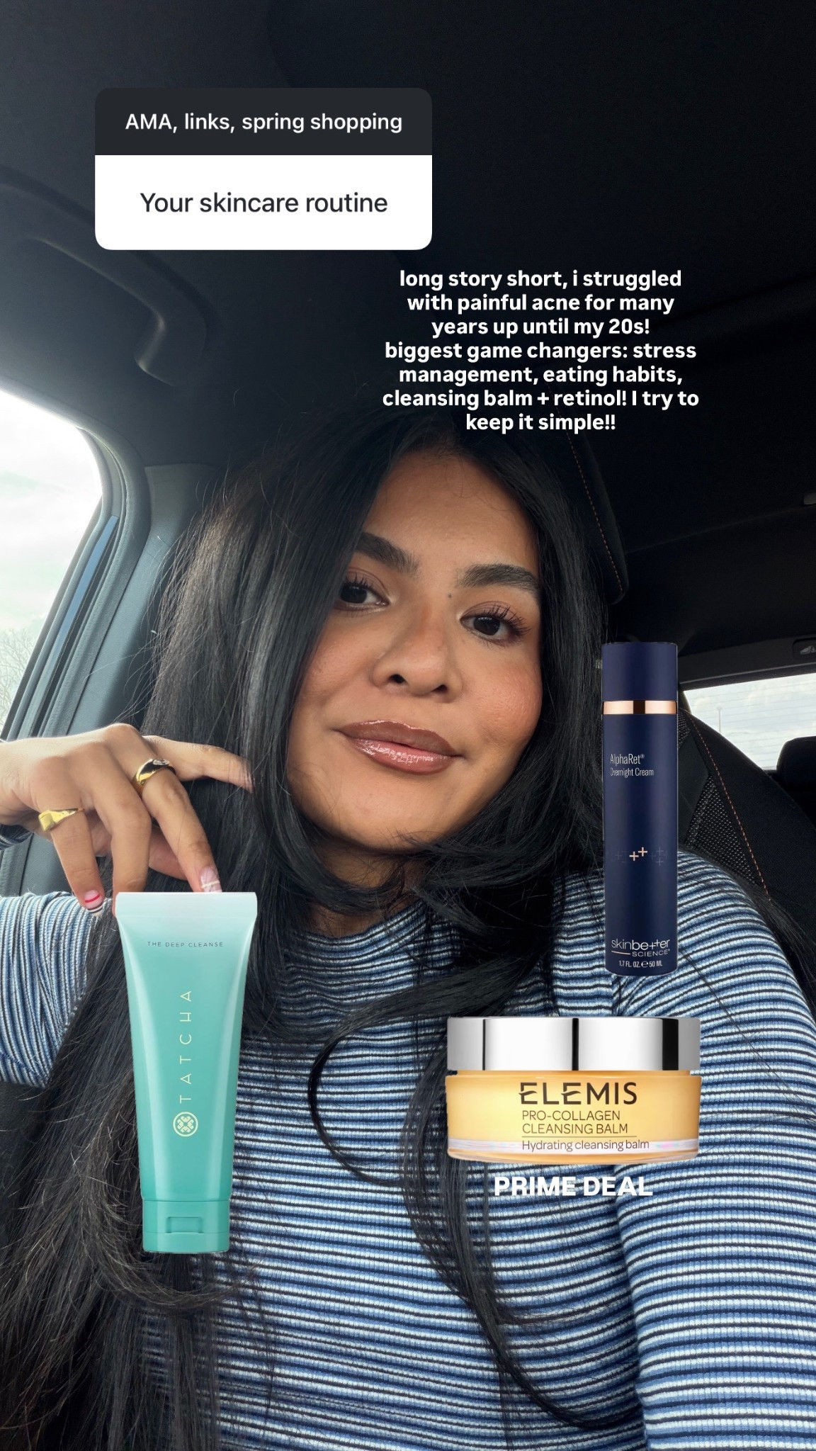 Daily skincare! SPF + moisturizer, retinol, cleanser!