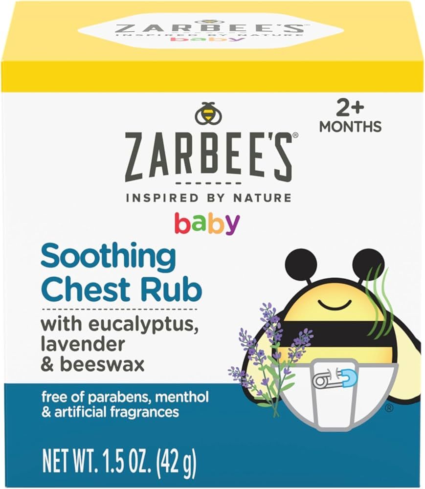 Zarbee's Baby Soothing Chest Rub with Eucalyptus & Lavender, Petroleum-Free Safe and Effective Fo... | Amazon (US)