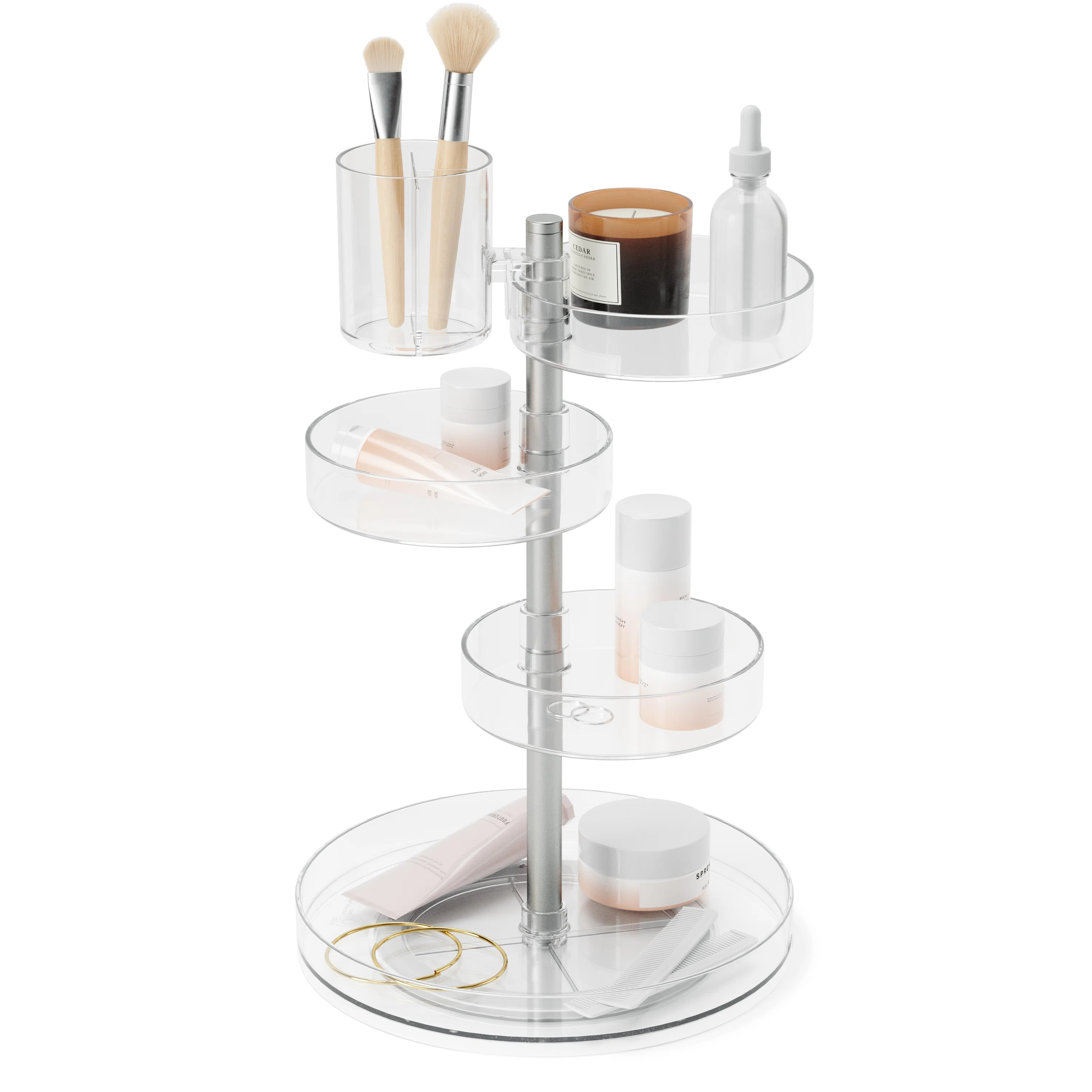 Umbra Pirouette Plastic 4 Compartment Makeup Organizer & Reviews | Wayfair | Wayfair North America