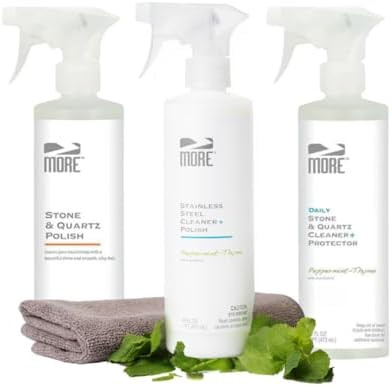 MORE Stone & Quartz + Stainless Steel Cleaner & Polish - Peppermint | Amazon (US)