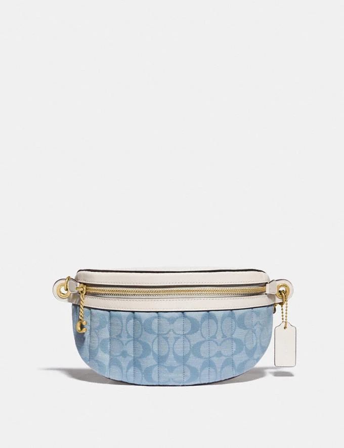 chain belt bag in signature chambray with quilting | Coach (US)