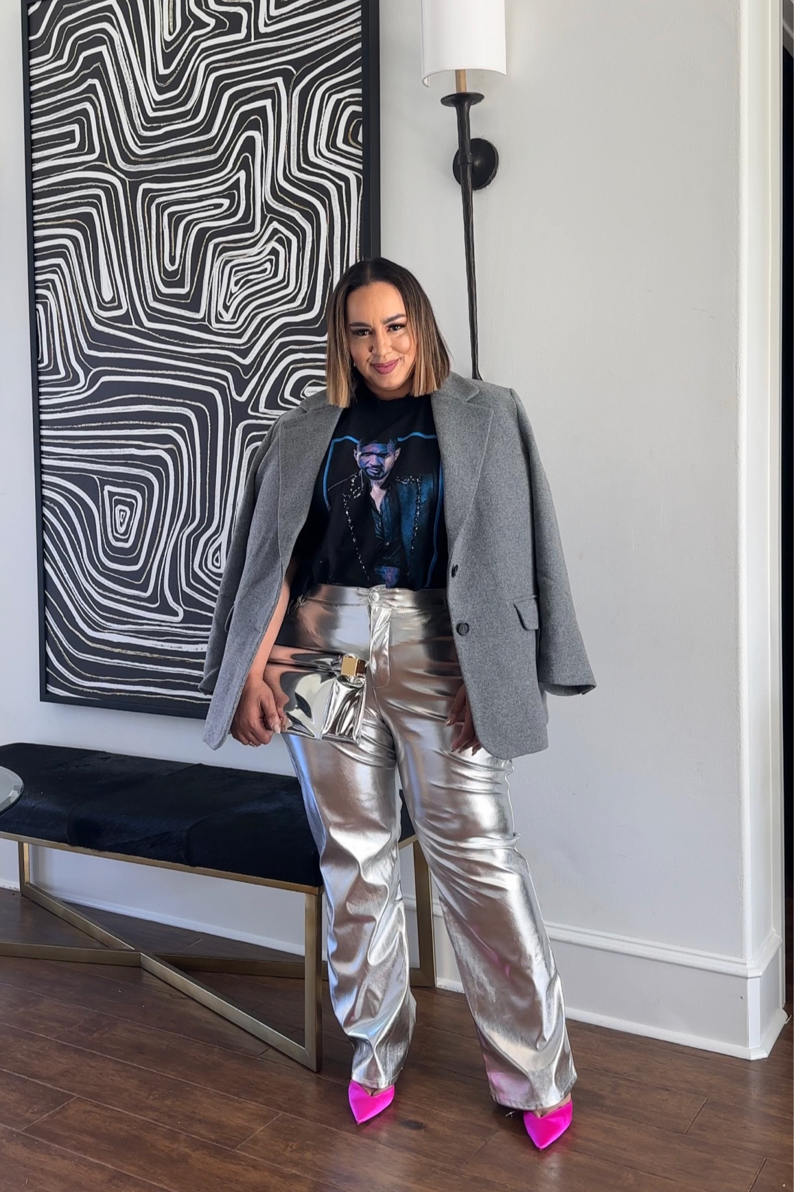 Silver pants are everything and aim obsessed! These are from target but abercrombie has them also! 

#LTKstyletip #LTKfindsunder100 #LTKplussize