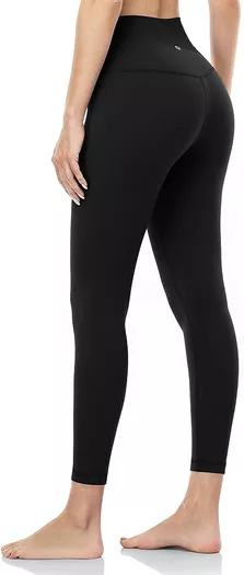 HeyNuts Pure&Plain 7/8 High Waisted Athletic Leggings for Women