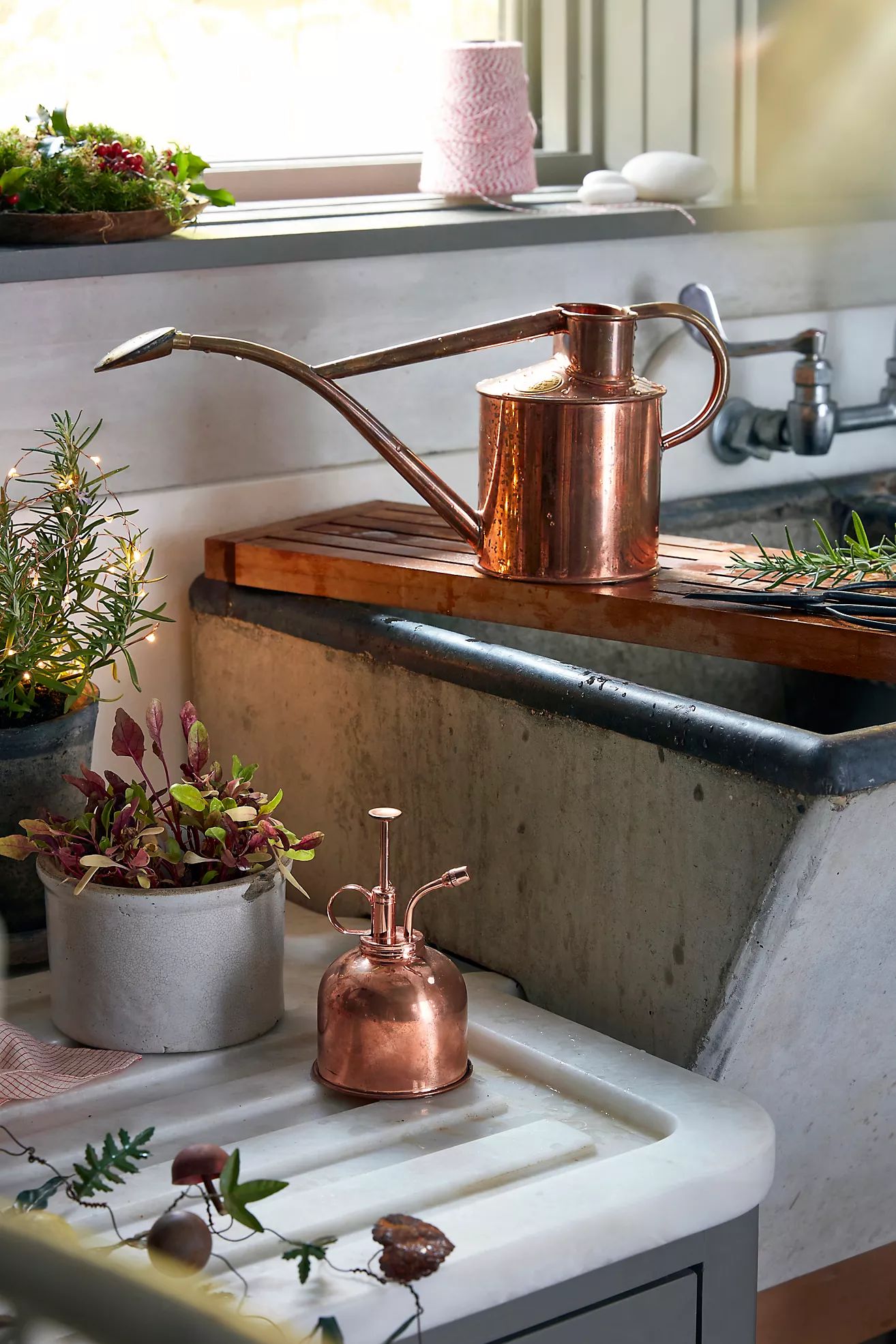 Haws 1 Liter Copper Watering Can + Mister Gift Set | Anthropologie (US)
