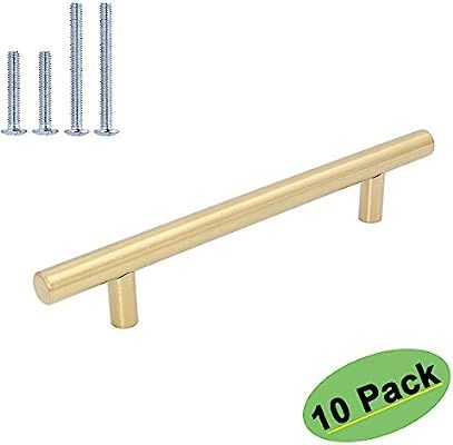 goldenwarm Kitchen Cabinet Handles Brushed Brass Cabinet Hardware 10 Pack - HD201GD 7-1/2in(192mm... | Amazon (CA)
