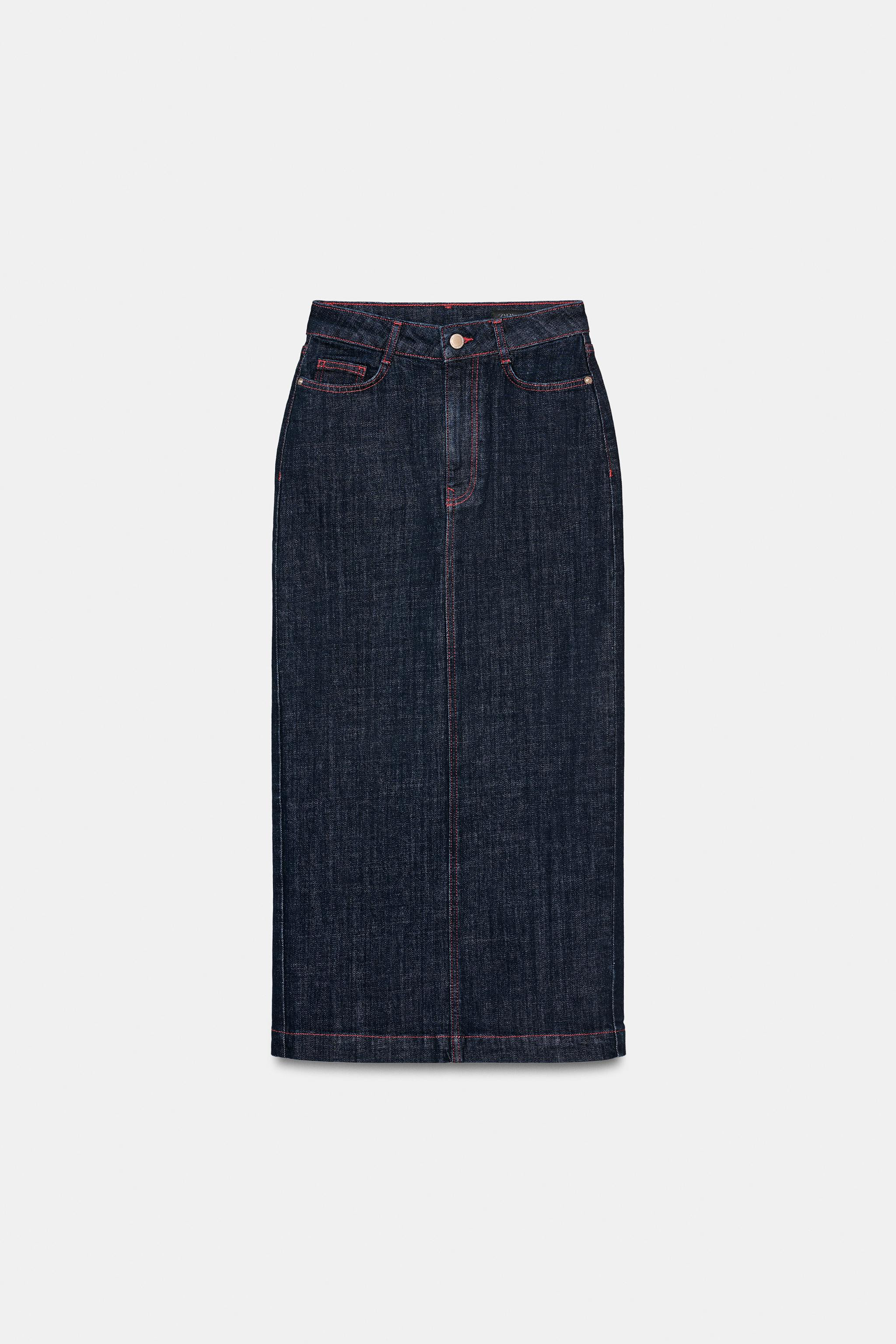 Z1975 MIDI DENIM SKIRT | Zara US