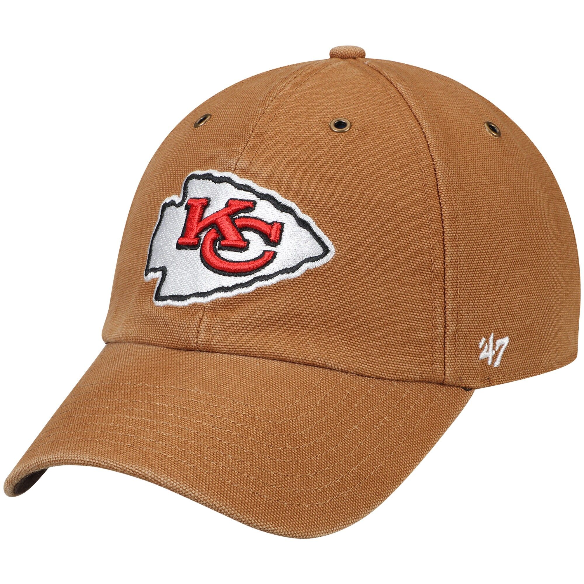 Kansas City Chiefs Carhartt x '47 Clean-Up Adjustable Hat - Brown | Lids