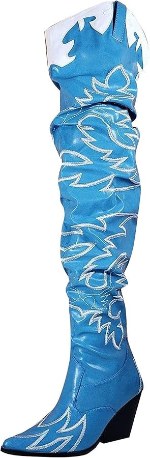 Cape Robbin | HILDA OVER THE KNEE THIGH HIGH CHUNKY LOW HEEL BOOTS | Amazon (US)