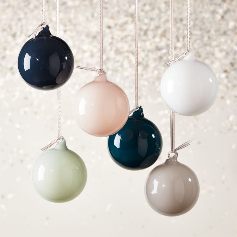 Opaque Ornaments Set of 6 | CB2 | CB2