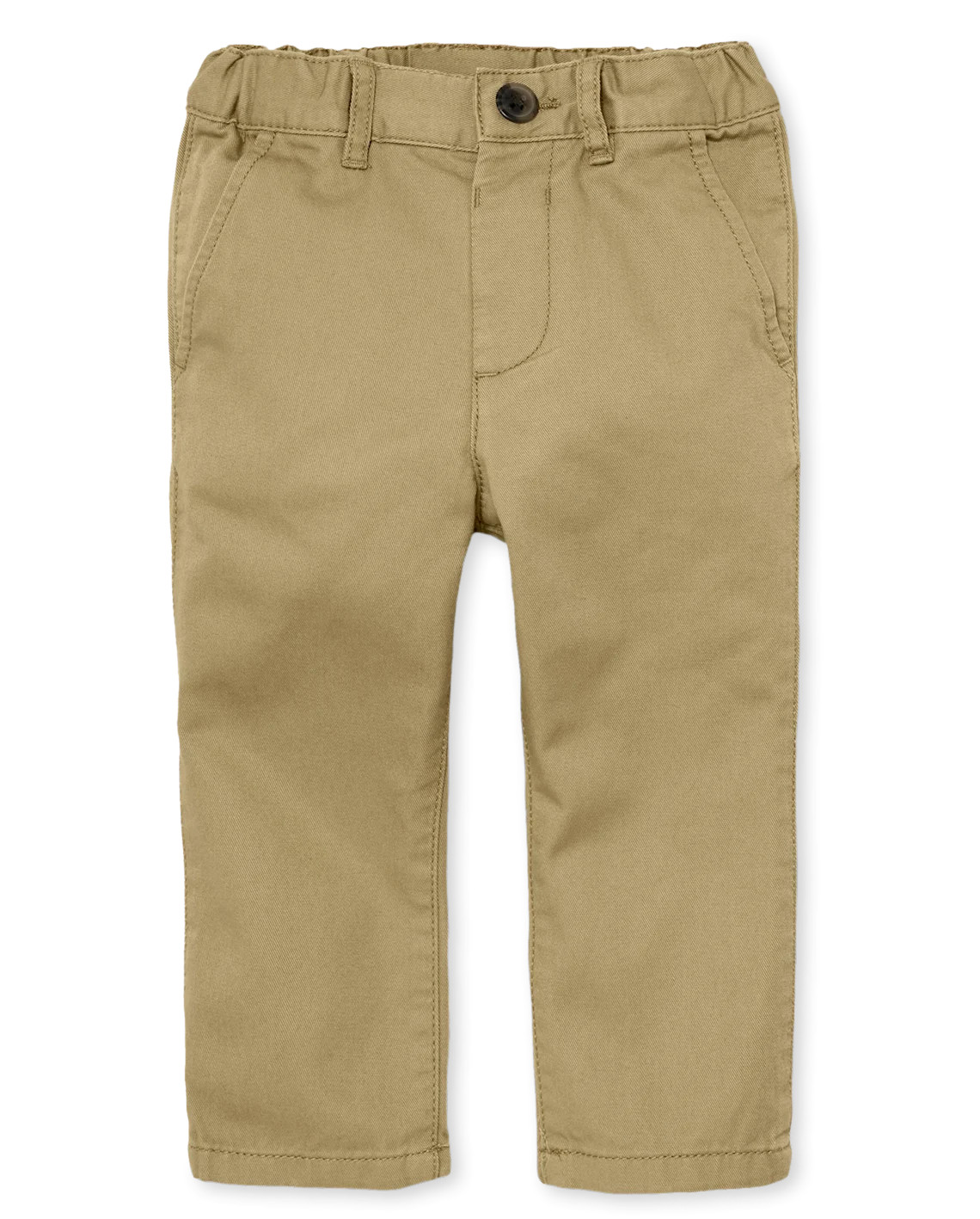 Baby And Toddler Boys Uniform Stretch Straight Chino Pants - tan | The Children's Place