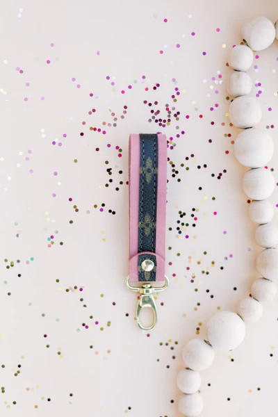 Mini Luxury Loop // Upcycled LV // Pink Suede | Michalke Made