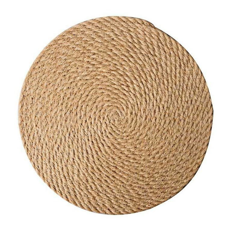 Woven Placemats 5 inch Round Braided Placemat for Dining Table Heat Resistant -slid Jute Mats Tab... | Walmart (US)