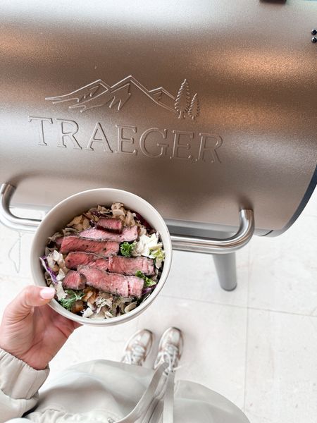 "Grillin’ with Dad 🥩 Brett has been wanting the Traeger for a while now, so we finally got him one and all I can say is…it benefits the rest of the family just as much 🤪 I love a good cookout! This is the Traeger Pro 22 (Pellet Grill in Bronze with Cover), I’ve linked everything you’ll need from @homedepot if you want to snag one during their Spring Event. They have great deals across patio, grills, and more! #TheHomeDepot #TheHomeDepotPartner 

#LTKhome