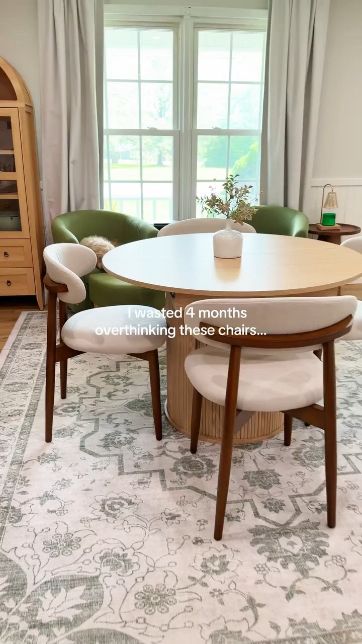 Comment for link! 👇🏻
#ad
✨ Dining Chair Drama Unlocked 🌟 I spent FOUR agonizing months doubting these beauties, thinking they'd look luxe but feel flimsy 😩. Spoiler Alert: I was SO wrong! These babies are solid wood, gloriously heavy, and scream high-end sophistication! 🙌 They're a dream come true with their comfy upholstered seats and chic curved backs – perfect for those long, memorable dinners 🍽️🍷. Almost 3,000 happy buyers and a shining 4.8⭐ rating can't be wrong! If you’re on a quest for those perfect modern dining chairs, mid-century magic, or dreamy upholstered gems that feel expensive AF – trust me, these are a game-changer! 💯 Don't hesitate like I did 🙃 Add these stylish stunners to your cart and let your dining room shine! #MidCenturyModern #DiningRoomGoals #DecorInspo #InteriorDesign #ChicHome #DiningRoomMakeover #FurnitureFinds #HomeStyle #SolidWood #CurvedBackChairs #HighEndVibes #InteriorInspo #DesignLover #DiningChairObsessed #ModernMagic #ComfyChic #LongDinnerNights #HomeUpgrade #LuxuryLiving #DiningInStyle #FurnitureGoals #TableForTwo #HappyHome #StyleYourSpace #FurnitureFaves #ChicChairs #DiningRoomGoals

#LTKU #LTKSaleAlert #LTKHome