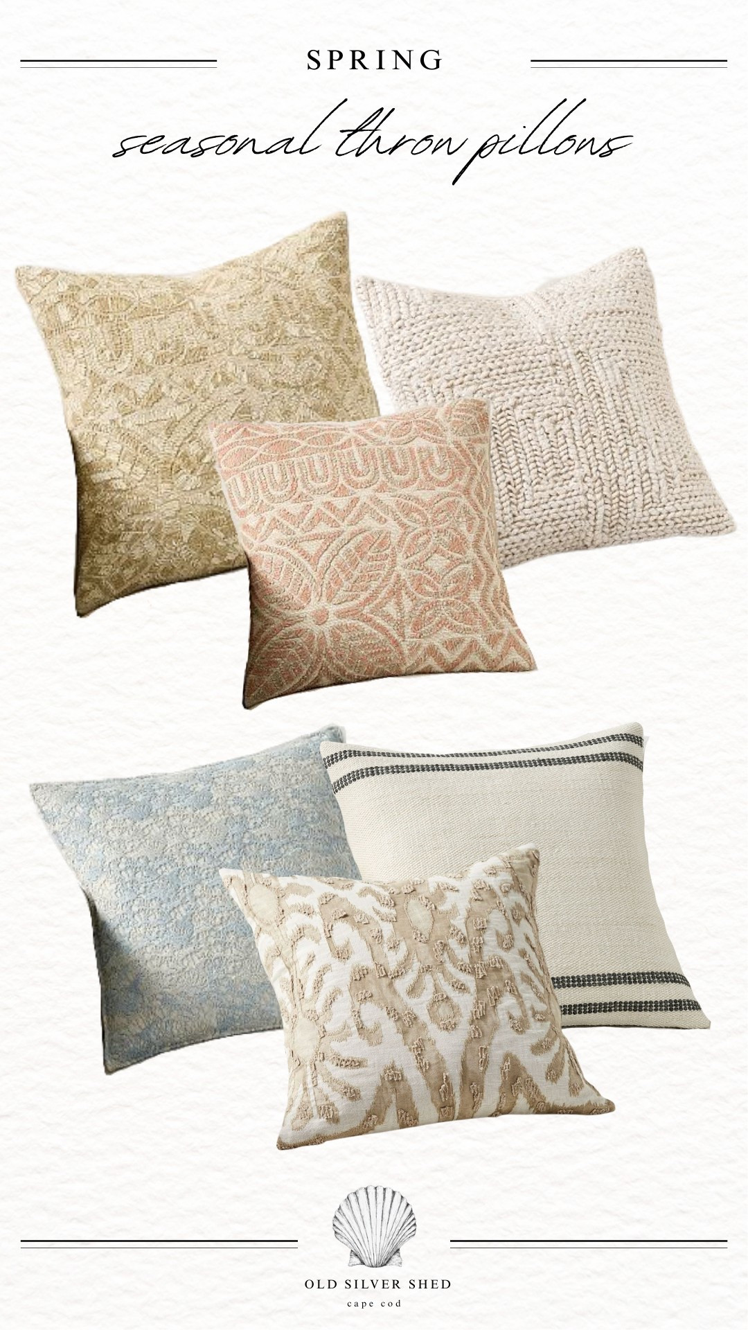 One simple way to spruce up your space? Swap out your throw pillows from season to season. These finds have all recently caught my eye and I think they’d make a pretty addition to a living room or bedroom. They offer the perfect blend between neutral and statement making. Plus, they’re all under $100! 

#LTKFindsUnder100 #LTKSeasonal #LTKHome