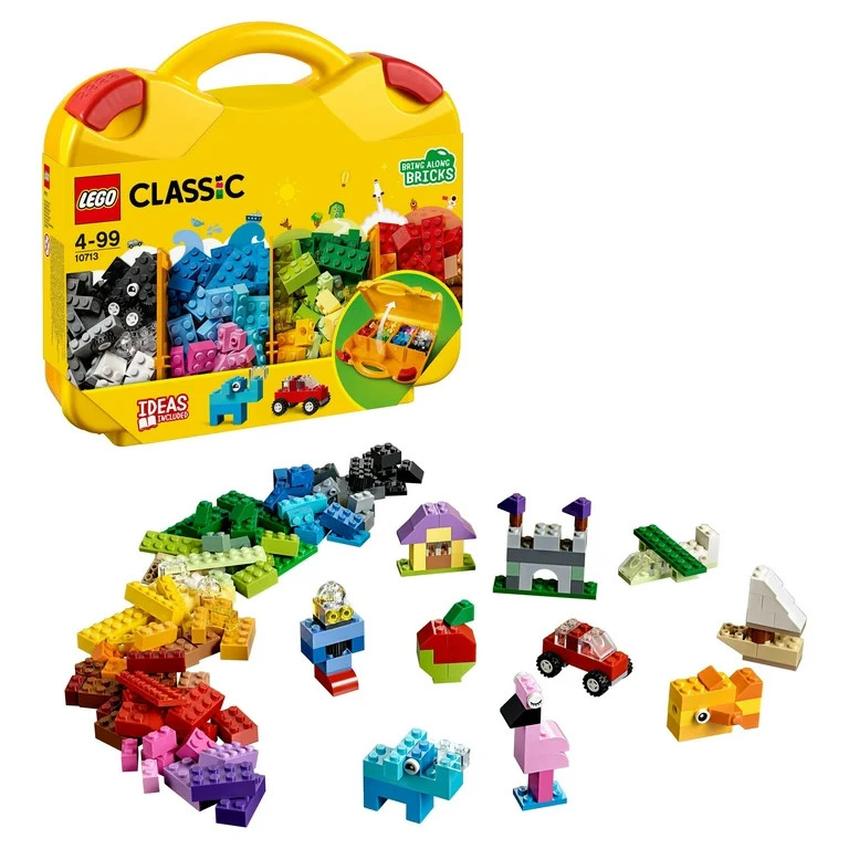 LEGO Classic Creative Suitcase 10713 - Includes Sorting Storage Organizer Case with Fun Colorful ... | Walmart (US)