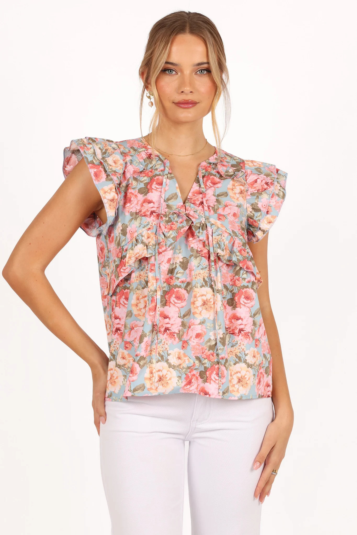 Gracey Top - Vintage Blue | Petal & Pup (US)