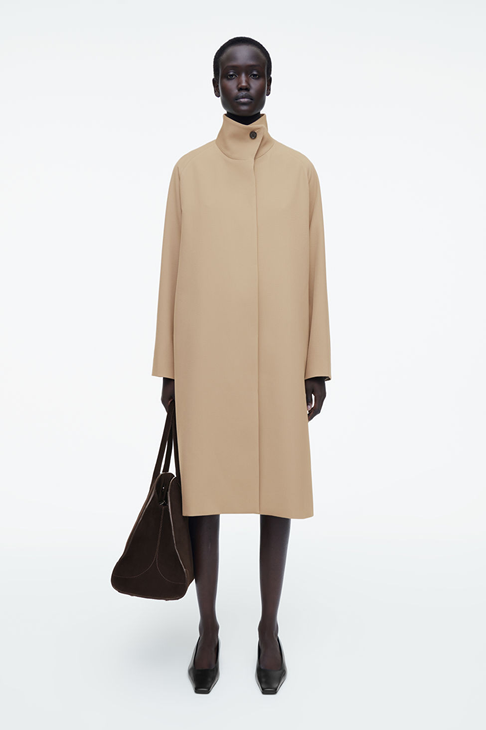 TRAPEZE WOOL-BLEND COAT | COS (EU)