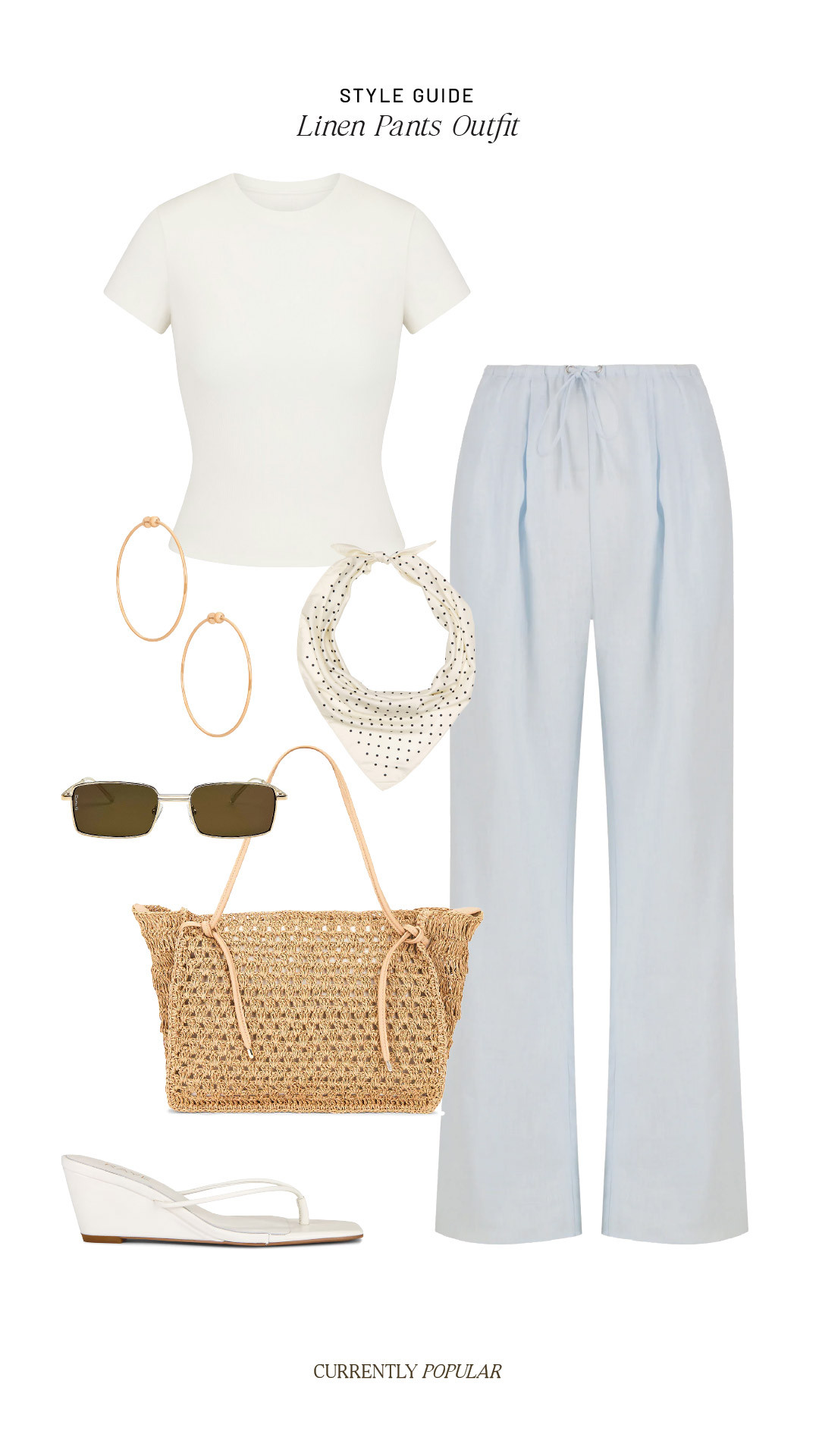 Blue linen pants outfit 

 #LTKootd #LTKSeasonal #LTKWorkwear