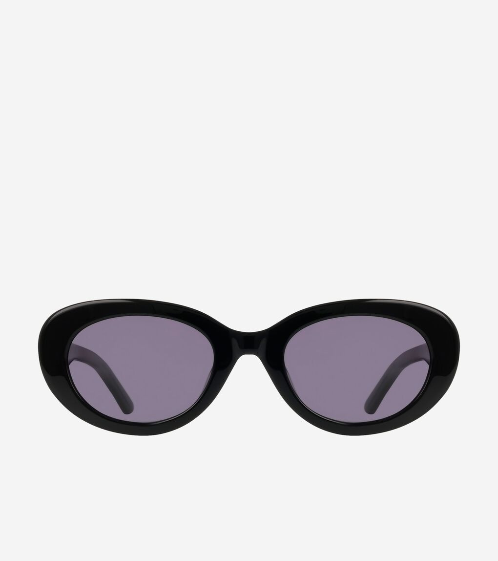 Women's Bold Oval Sunglasses in Black | Cole Haan | Cole Haan (US)